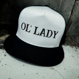 OL' LADY BLACK & WHITE HAT