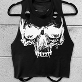 DESTRUCTION  CROP TANK TOP