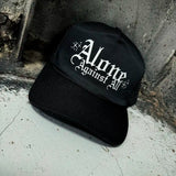 ALONE CURVED BILL BLACK HAT