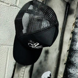 ALONE CURVED BILL BLACK HAT