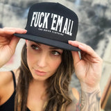 FUCK 'EM ALL BLACK HAT