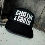 CHILLIN CURVED BILL BLACK HAT