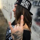 HEAVY METAL SIDE STYLE  BLACK HAT