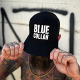 BLUE COLLAR SIDE STYLE BLACK HAT