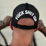 FUCK SHIT UP SIDE STYLE BLACK HAT