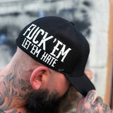 LET EM HATE SIDE STYLE FLEXFIT HAT