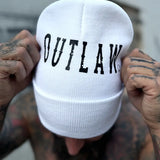 OUTLAW WHITE BEANIE