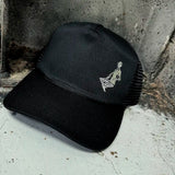 CHILLIN & GIRLLIN CURVED BILL BLACK HAT