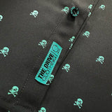 ESSENTIAL INFINITY TURQUOISE SKULL BUTTON UP