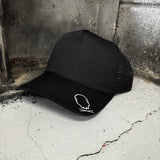 BLUE COLLAR SIDEWAYS CURVED BILL BLACK HAT