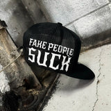 FAKE PEOPLE SIDE STYLE BLACK HAT