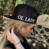 OL' LADY SIDE STYLE BLACK HAT