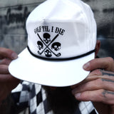 GOLF TIL I DIE SKULL GOLF WHITE HAT