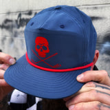 GOLF SKULL NAVY HAT