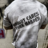 PUNK NOBODY CARES ROAD RASH WHITE TEE