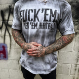 PUNK FUCK 'EM ROAD RASH WHITE TEE