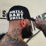 DRILL BABY DRILL SIDE STYLE FLEXFIT HAT