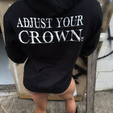 ADJUST HOODIE SILVER CROWN