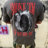 SMOKE E'M VINTAGE TEE *PEPPER*