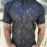 ESSENTIAL CROSSBONES & SKULL BUTTON UP