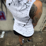 OIL ROAD RASH WHITE TANK TOP 1.0