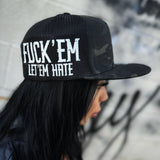 LET 'EM HATE BLACK CAMO SIDE STYLE BLACK HAT