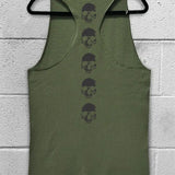 NO FUCKS STRINGER TANK TOP*MILITARY GREEN*