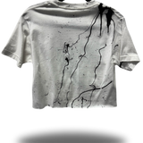 ROAD RASH OIL SPILL WHITE CROP TOP