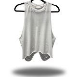 ROAD RASH WHITE CROP TANK TOP - 1.0