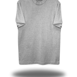 BLANK HEATHER GREY MOCK NECK TEE