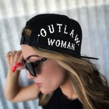 OUTLAW WOMAN SIDE STYLE BLACK HAT