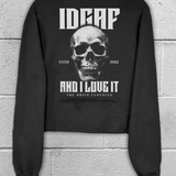 IDGAF CROP HOODIE