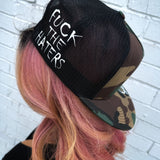 HATERS SIDE STYLE GREEN CAMO HAT