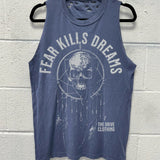 VINTAGE FEAR KILLS TANK TOP*NAVY*