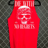 NO REGRETS TANK TOP*RED*