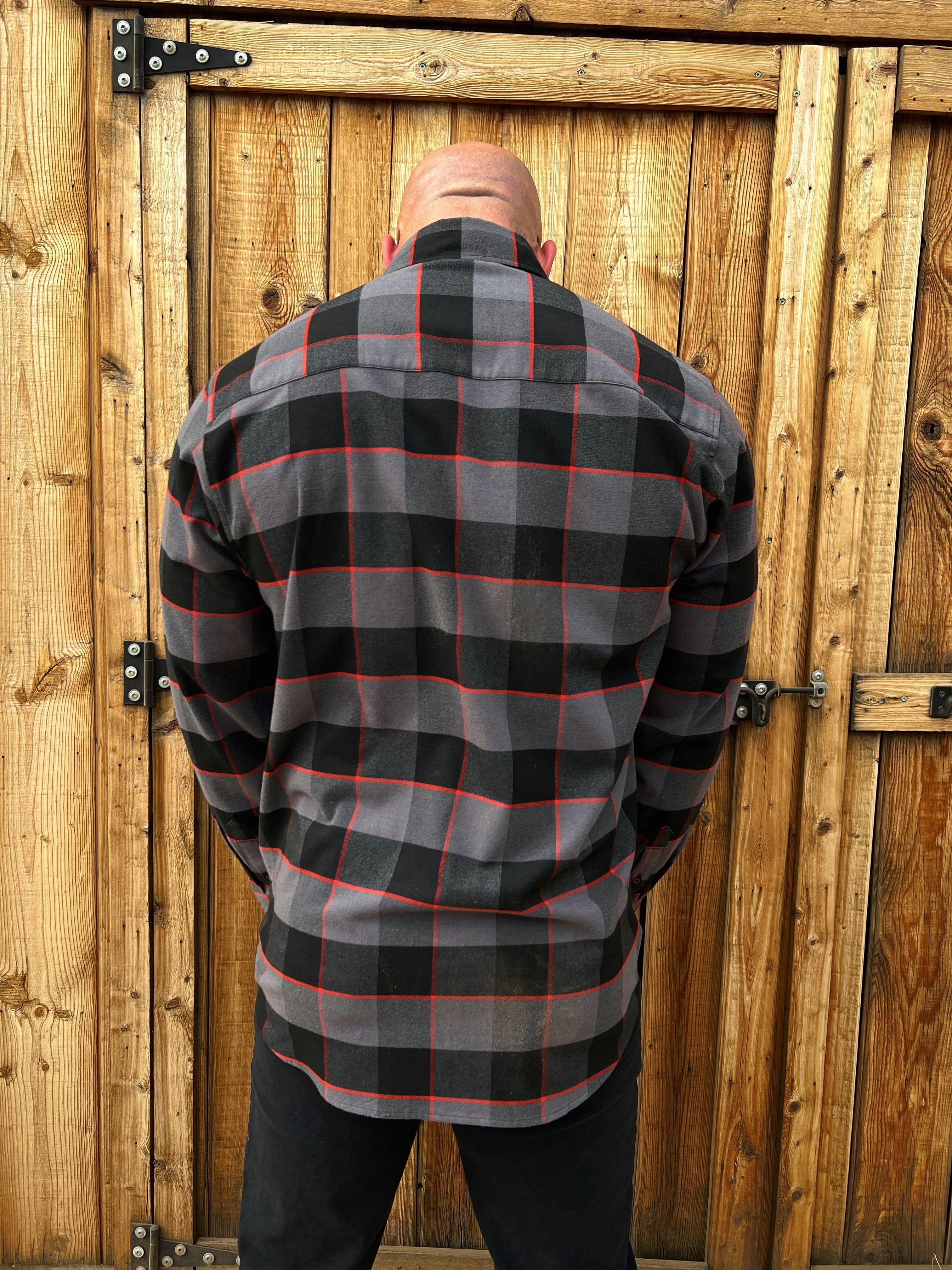 TDC BLACK/GREY/RED FLANNEL – The Drive Clothing